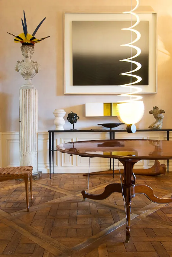 Interior design by Jacques Grange photographed by Guy Hervais