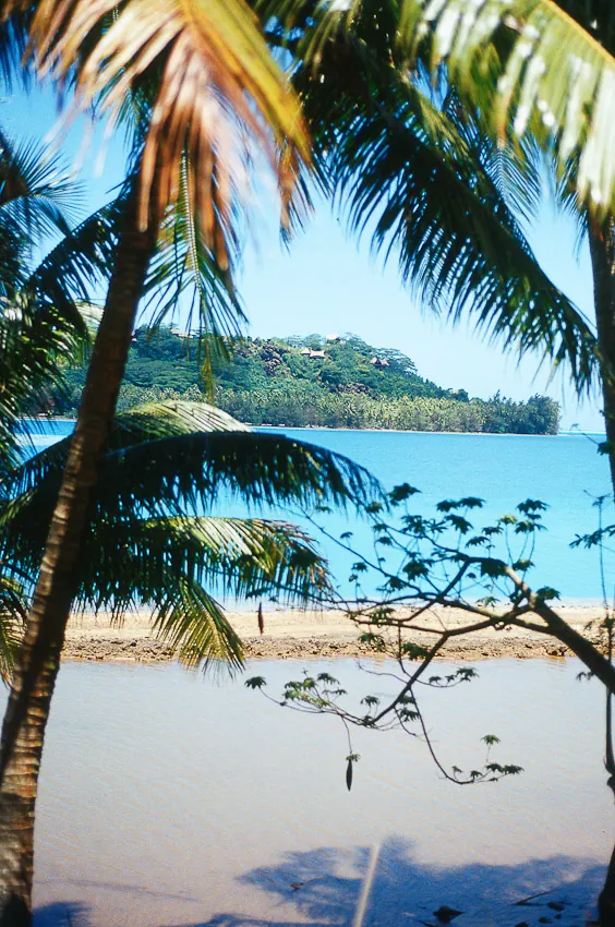 Tahitian dwelling captured with rare beauty, far from commercial style