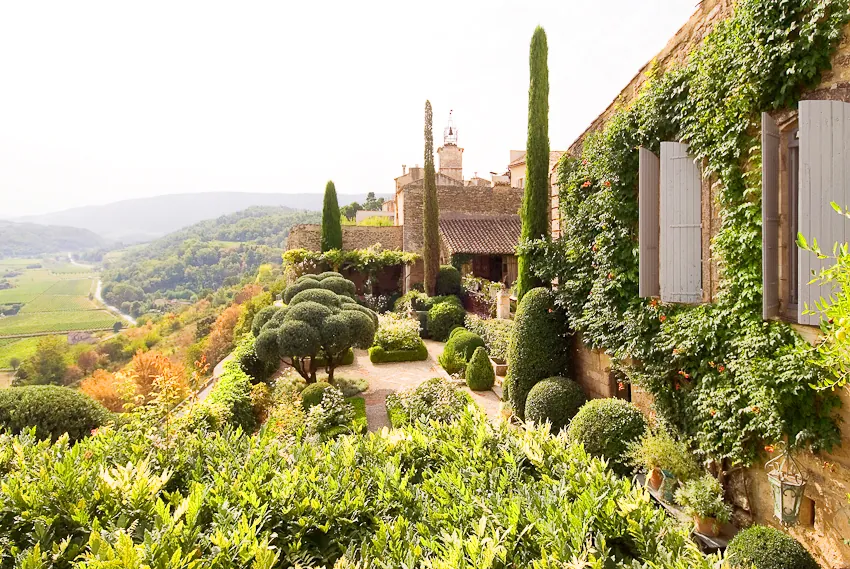 Private garden landscape captured by Guy Hervais